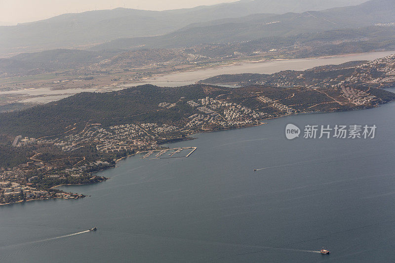 土耳其milas bodrum mugla附近的夏季小镇gulluk村海岸